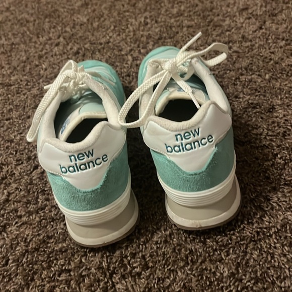 New Balance 574 teal size 8 - Picture 3 of 3
